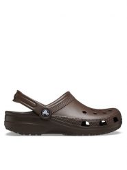 Crocs Klapki Classic Clog 10001 Brązowy. Brązowe klapki Crocs, bez wzorów, z tworzywa sztucznego, bez obcasa. Za 229.99 zł.