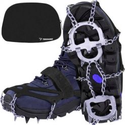 Raczki na Buty Kolce Turystyczne Raki TRIZAND + Etui. Czarne trekkingi TRIZAND, trekkingowe. Za 52.90 zł.