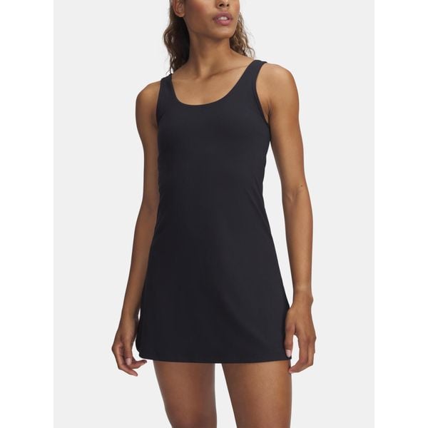 Sukienka Under Armour Motion. Czarne sukienki Under Armour, xs, bez wzorów, sportowe, bez kołnierzyka, bez ramiączek, sportowe. Za 229.99 zł.