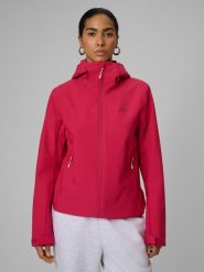 4F Kurtka przejściowa membrana 5000 damska - różowa L. Czerwone kurtki 4f, na jesień, l, bez wzorów, bez kaptura. Za 299.99 zł.