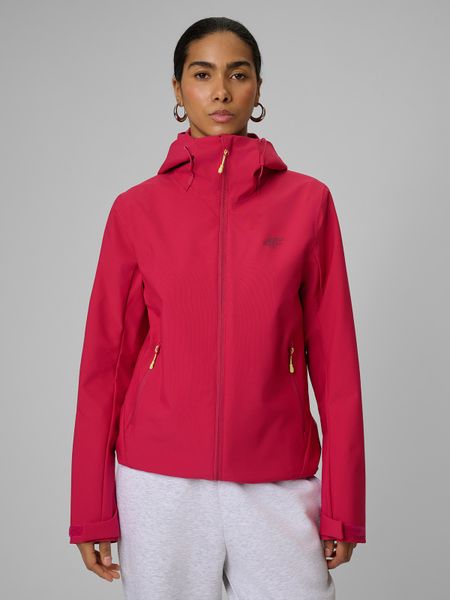 4F Kurtka przejściowa membrana 5000 damska - różowa L. Czerwone kurtki 4f, na jesień, l, bez wzorów, bez kaptura. Za 299.99 zł.