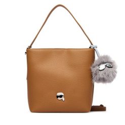 Torebka KARL LAGERFELD. Brązowe torebki klasyczne KARL LAGERFELD, bez wzorów, bez dodatków. Za 849.99 zł.