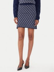 Guess Spódnica ołówkowa W5BD81 Z3JD2 Granatowy Slim Fit. Niebieskie spódnice Guess, l, z aplikacjami, z syntetyku, ołówkowe. Za 299.99 zł.