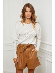 So Cachemire Sweter "Dolly" w kolorze kremowym rozmiar: XL. Brązowe swetry So Cachemire, xl, bez wzorów, z kaszmiru, bez ramiączek. Za 136.78 zł.