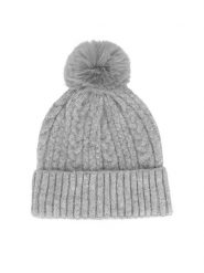 Jenny Fairy Czapka 4W3-002-AW24 Szary. Szare czapki Jenny Fairy, bez wzorów, z syntetyku. Za 49.99 zł.