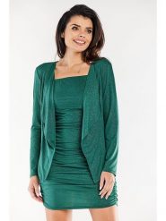 Awama Kardigan w kolorze zielonym rozmiar: XL. Zielone kardigany Awama, xl, bez wzorów. Za 145.60 zł.
