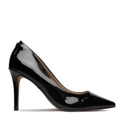 Szpilki Nine West. Czarne szpilki Nine West, bez wzorów, bez obcasa, na szpilce, bez zapięcia. Za 229.99 zł.