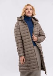 Płaszcz pikowany z włóknami Sorona J-CARMEN. Płaszcze Volcano, na jesień, s, bez wzorów, z materiału, bez kaptura. Za 369.99 zł.