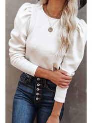 Milan Kiss Koszulka w kolorze kremowym rozmiar: S. Brązowe bluzki Milan Kiss, s, bez wzorów, bez kołnierzyka, bez ramiączek. Za 113.99 zł.