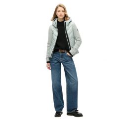 Damska kurtka hybrydowa z kapturem Superdry Storm. Szare kurtki Superdry, s, bez wzorów, z polaru, z kapturem. Za 556.95 zł.