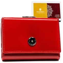 Portfel damski Peterson PTN 1680480-NGV czerwony. Czerwone portfele Peterson, bez wzorów, ze skóry. Za 95.99 zł.