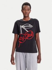 Desigual T-Shirt Berlin 25WWTK51 Czarny Regular Fit. Czarne t-shirty Desigual, xs, bez wzorów, z bawełny, bez kołnierzyka, bez ramiączek. Za 269.99 zł.