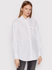 Levi's® Koszula Nola A3362-0000 Biały Loose Fit. Białe koszule s, bez wzorów, z bawełny, bez kołnierzyka, bez ramiączek. Za 289.99 zł.
