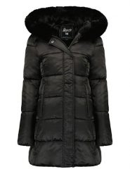 Geographical Norway Parka "Dorinda" w kolorze czarnym rozmiar: S. Czarne parki Geographical Norway, s, bez kaptura. Za 255.95 zł.