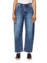 Scotch & Soda Dżinsy - Barrel fit - w kolorze niebieskim rozmiar: 24. Niebieskie jeansy Scotch & Soda, z aplikacjami, z podwyższonym stanem. Za 299.95 zł.