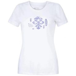 Koszulka damska Rafiki Akiyo. Białe bluzki RAFIKI, bez wzorów, sportowe, bez kołnierzyka, bez ramiączek. Za 218.30 zł.