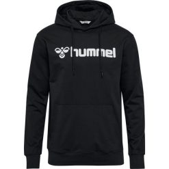 Bluza z kapturem Hummel Go 2.0 Logo. Czarne bluzy Hummel, bez wzorów, z materiału, z kapturem. W wyprzedaży za 192.50 zł.