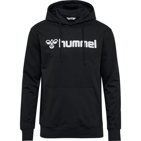 Bluza z kapturem Hummel Go 2.0 Logo. Czarne bluzy Hummel, bez wzorów, z materiału, z kapturem. W wyprzedaży za 216.70 zł.