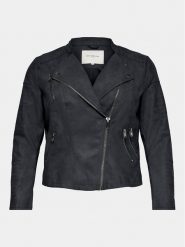 ONLY Carmakoma Kurtka z imitacji skóry Avana 15161651 Granatowy Regular Fit. Niebieskie kurtki Only Carmakoma, bez wzorów, ze skóry, bez kaptura. Za 139.99 zł.