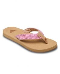 Sandały dla Kobiety PORTO RAFFIA Czerwony. Czerwone sandały Roxy, bez wzorów, z dżerseju, bez obcasa, bez zapięcia. Za 129.99 zł.