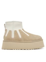 Ugg Śniegowce W Classic Mini Dipper Sunwave 1167591 Beżowy. Brązowe trapery i śniegowce UGG, ze skóry. Za 879.99 zł.