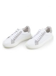 Anna Morellini Skórzane sneakersy "Raffana" w kolorze białym rozmiar: 40. Białe trampki Anna Morellini, bez wzorów, bez zapięcia. Za 320.63 zł.