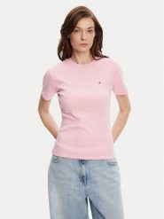 Tommy Hilfiger T-Shirt New Cody WW0WW40587 Różowy Slim Fit. Czerwone t-shirty TOMMY HILFIGER, xl, bez wzorów, z bawełny, bez kołnierzyka, bez ramiączek. Za 219.99 zł.