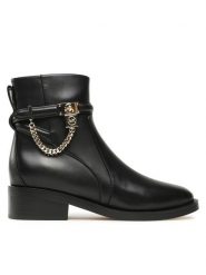 MICHAEL Michael Kors Botki Hamilton Flat Bootie 40F3HAME5L Czarny. Czarne botki MICHAEL Michael Kors, bez wzorów, ze skóry, bez obcasa, na płaskiej podeszwie, bez zapięcia. Za 1,310.18 zł.