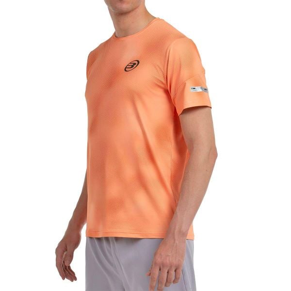 Bullpadel Manaus T-shirt. Brązowe t-shirty bullpadel, bez wzorów, bez kołnierzyka, bez ramiączek. W wyprzedaży za 161.60 zł.