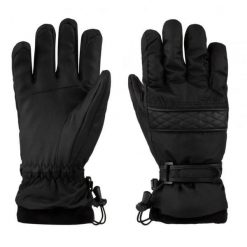 Rękawiczki narciarskie Loap Rozarka Czarne. Czarne rękawiczki ZSPORT, bez wzorów, z włókna, sportowe. Za 186.99 zł.
