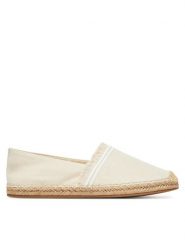 Tommy Hilfiger Espadryle Fringe Canvas Closed Espadrille FW0FW08881 Beżowy. Brązowe espadryle TOMMY HILFIGER, bez wzorów, z materiału, bez obcasa, bez zapięcia. Za 249.99 zł.