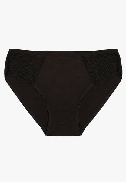 Czarne Gładkie Majtki Figi z Bawełny Venessila. Czarne figi Born2be, l, bez wzorów, z bawełny. Za 7.99 zł.