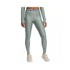 Legginsy damskie Under Armour HeatGear Rib. Zielone legginsy Under Armour, xs, bez wzorów, z elastanu, do biegania. Za 281.55 zł.