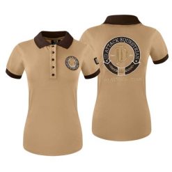 Koszulka polo damska JD ATTACK Pollyanna z krótkim rękawem. Brązowe koszulki polo JD ATTACK, m, bez wzorów, bez kołnierzyka, bez ramiączek. Za 129.00 zł.