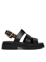 Clarks Sandały Orinoco3 Strap 26186490 Czarny. Czarne sandały Clarks, bez wzorów, ze skóry, bez obcasa, na płaskiej podeszwie, bez zapięcia. Za 389.99 zł.