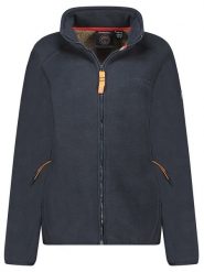 Geographical Norway Kurtka polarowa "Tasca" w kolorze granatowym rozmiar: XXL. Niebieskie swetry Geographical Norway, xxl, bez wzorów, z polaru, bez ramiączek. Za 87.81 zł.