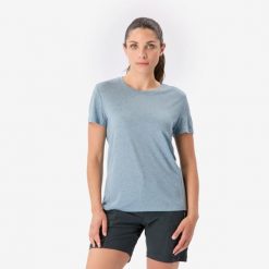 Koszulka trekkingowa damska Merino Rec Fresh. Szare bluzki SIMOND, m, bez wzorów, z lyocellu, sportowe, bez kołnierzyka, bez ramiączek. Za 119.99 zł.