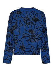 Vero Moda Sweter "New" w kolorze niebieskim rozmiar: XS. Niebieskie swetry Vero Moda, xs, bez wzorów, ze splotem, bez ramiączek. Za 99.45 zł.