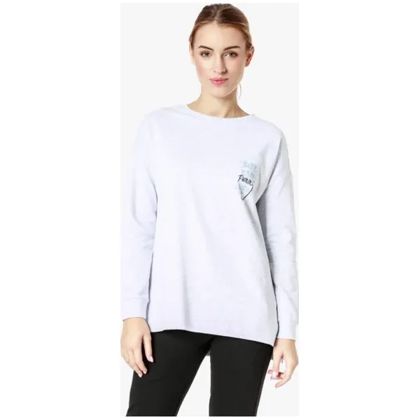Lotto Bluza Milkyway , szary, rozmiar M. Szare bluzy Lotto, m, z aplikacjami, z bawełny, bez kaptura. W wyprzedaży za 39.99 zł.