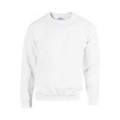 Bluza z okrągłym dekoltem Gildan Heavy Blend. Białe bluzy GILDAN, s, bez wzorów, z bawełny, bez kaptura. Za 65.60 zł.