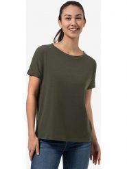 Super.natural Koszulka "Cosy" w kolorze khaki rozmiar: S. Brązowe bluzki super.natural, s, bez wzorów, z wełny, bez kołnierzyka, bez ramiączek. Za 130.99 zł.