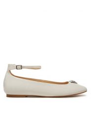 Guess Baleriny FLPLVV PAT02 Écru. Baleriny Guess, z aplikacjami, z materiału, bez obcasa. Za 299.99 zł.