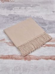 Szalik - beżowy. Brązowe szaliki Sinsay, bez wzorów. Za 15.99 zł.