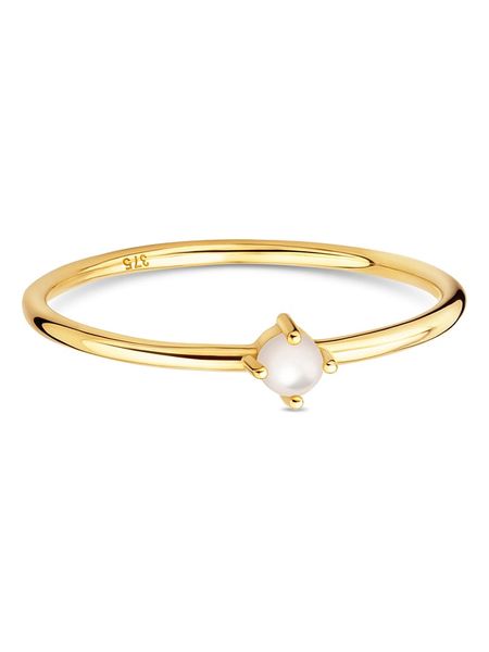 Diamant Exquis Złoty pierścionek z perłą rozmiar: 54. Żółte pierścionki Diamant Exquis, z perłą, złote. Za 415.31 zł.