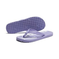 Klapki Puma Epic Flip V2 unisex. Białe klapki Puma, bez wzorów, z materiału, bez obcasa. Za 94.50 zł.