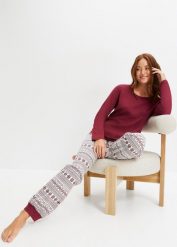 Piżama. Czerwone piżamy bonprix, bez wzorów, z bawełny, bez ramiączek. Za 84.99 zł.
