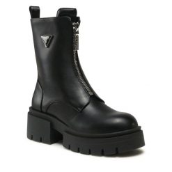 Botki Guess. Czarne botki Guess, z aplikacjami, bez obcasa, na płaskiej podeszwie, bez zapięcia. Za 749.99 zł.