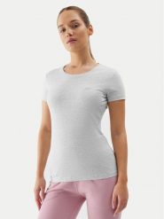 4F T-Shirt 4FWSS24TTSHF1161 Szary Slim Fit. Szare t-shirty 4f, m, bez wzorów, z bawełny, bez kołnierzyka, bez ramiączek. Za 37.99 zł.