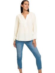 Heine Bluzka w kolorze kremowym rozmiar: 42. Brązowe bluzki Heine, bez wzorów, bez kołnierzyka, bez ramiączek. Za 48.16 zł.