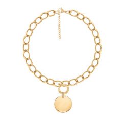Bransoletka z pozłacanym medalikiem na Łańcuchu No.13. Bransoletki Lilou, pozłacane. Za 262.00 zł.